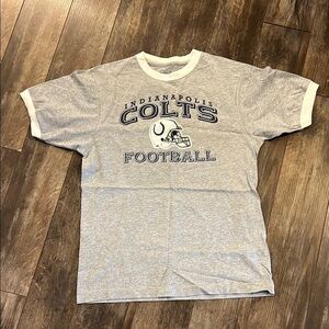 Reebok Colts- Gray Crew Neck Short Sleeve T-Shirt